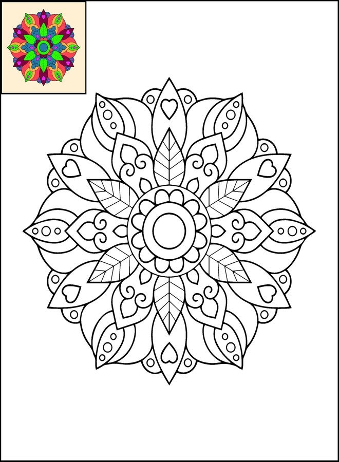 The Seven Colours Do it Yourself Outlined Canvas Painting Board for Kids Canvas Painting Kit | Adults, and Couples | Perfect for Birthdays, Functions (8 by 10 inches) (Mondella Art) - Image 1